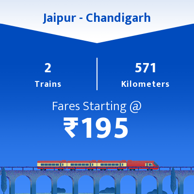 Jaipur To Chandigarh Trains